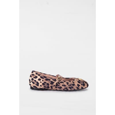 Moschino Sheepskin Ballerina Brown Maat: 36 | Ballerina's Outlet | Dames | Zwart