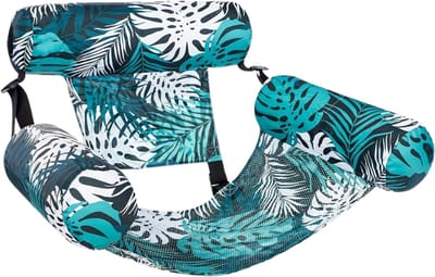 Nivard Luxe Waterhangmat - Luchtbed Zwembad - Luchtmatras Opblaasbaar - Water Hangmat - Aqua Lounge - Groen 2