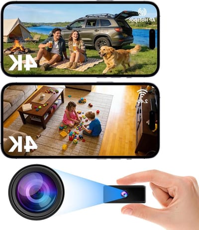 Mini Beveiligingscamera - Compacte Camera - Thuis Bewaken - 3 Verbindingsmodi - 48x48x20mm - Zwart