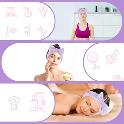 Zachte en Absorberende Hoofdband voor Gezichtsverzorging - Ideaal voor Reiniging, Spa en Make-up Gebruik, Elastische Fleece Hoofdband