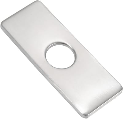 Rectangle Sink Hole Cover - Kitchen Sink Faucet Plate - Stainless Steel Cover Plate - Pull Down Tap Accessory - 6.3×2.56mm Golden