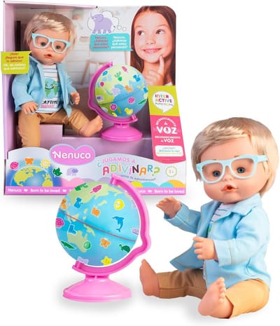 Babypop Interactief - Poppen Speelgoed - Rollenspel Stimuleren - Spraakherkenning Technologie - 35 cm - Multicolore