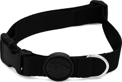 Morso - Halsband Hond - Gerecycled - Pureness - Zwart - 30-42X1.5 cm