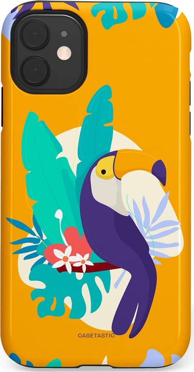 Casetastic Hoesje Geschikt voor Apple iPhone 11 - Stijlvolle Beschermende Duo-layer Case - Toeceaan