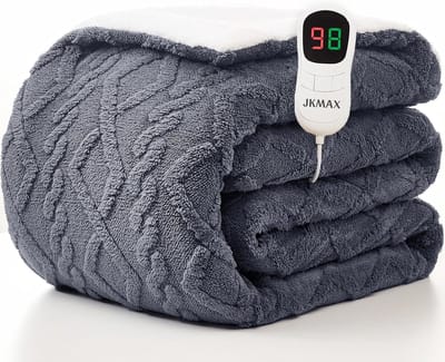 Elektrische Deken Full Size (180x215 cm) met 10 Warmtestanden en Timer - Veilig en Zacht