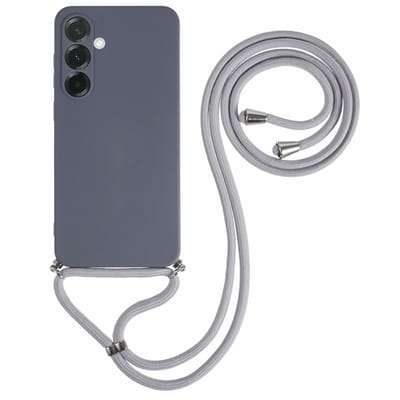 Coverup Hoesje - Geschikt voor Samsung Galaxy A17 Hoesje - Coverup Colour TPU Back Cover met Koord - Slate Grey