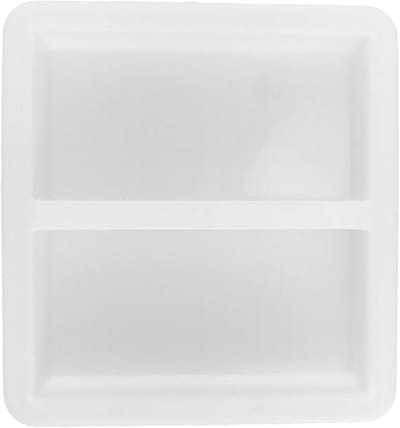 Betonmal Tuinpad - Bestratingsmal Oprit - Tuinieren Decoratie - Herbruikbaar Plastic - 30.2 x 28 x 5 cm - Wit