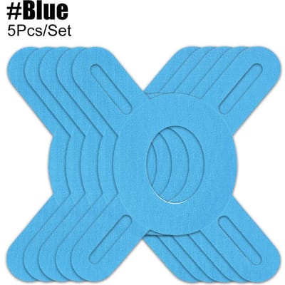 5 Stuks Kinesiologie Tape Voor Knieën Elastische Knieondersteuning Pijnverlichting Waterdicht Ademend Sportblessure blauw