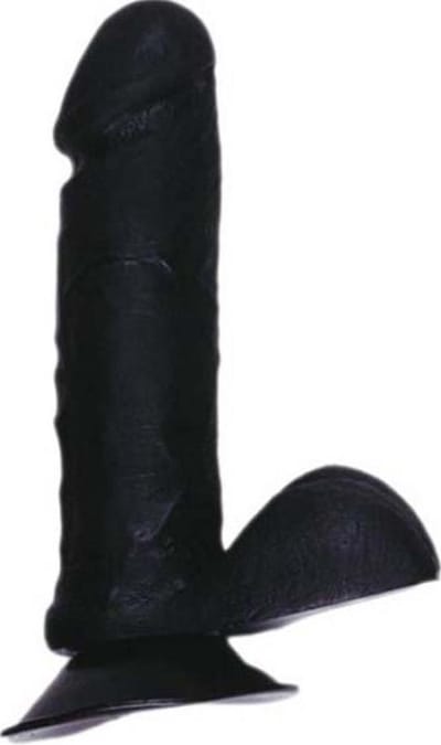BP - Dildo met Scrotum - 15 cm - Zwart