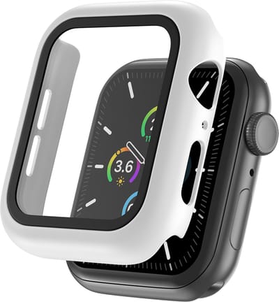 EP Goods - Full Cover/Hoesje - Screen Protector - Geschikt voor Apple watch Series 4/5/6/SE 40mm - Hard - Protection - Wit