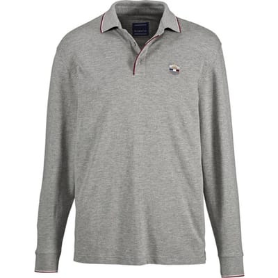 Babista herren Poloshirt Met Lange Mouwen - 48 - grijs - Plus Size