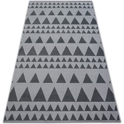 Kleden Rugsx Tapijt SENSE Micro 81243 Drieho zilver/anthracytkl 80x150 cm
