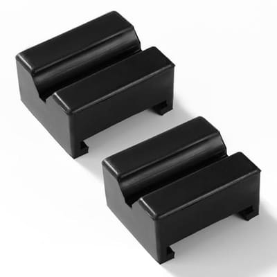 2 Stuks Universele Rubber Pad voor Autokrik met Sleuven - 70mm Vierkante Jackpad