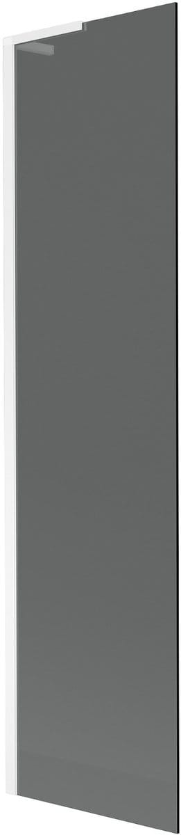 Mexen Next L badwand éénvleugelig 50 x 150 , grafiet, wit - 895-050-000-03-40-20