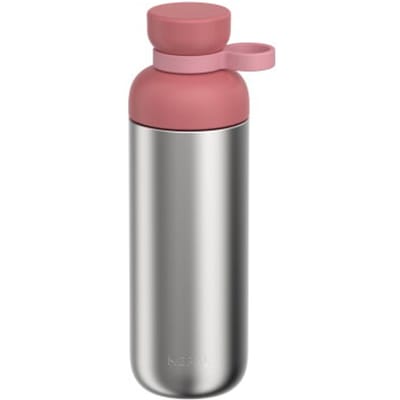 Mepal Waterfles roestvrij staal Vita - 700 ml - 2 openingen voor extra drinkgemak - Drinkfles RVS - Vivid mauve
