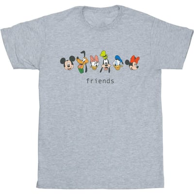 Disney Heren Mickey Mouse en vrienden T-shirt (Sportgrijs)