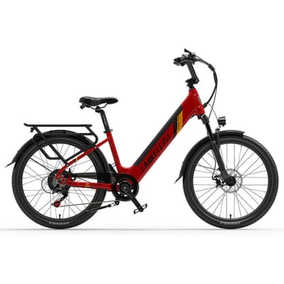 LANKELEISI ES500 Moteur 500W Batterie 48V14.5AH VTT Ville E-Bike 48V 500W 14.5Ah rouge