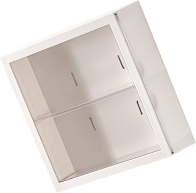 Speelgoed Vitrine - Opbergdoos Display - Verzamelobjecten Tonen - Zonder Boren Montage - 28 x 27 x 10 cm - Wit