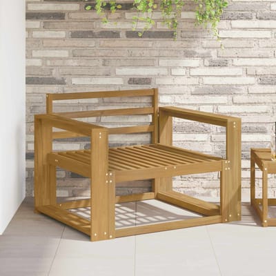vidaXL Buiten Midden Sofa Massief Acaciahout Wit
