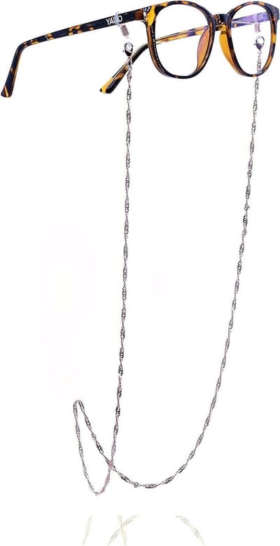 Brillenketting - Maskerhouder Brilband - Dagelijks Gebruik - Corrosiebestendig RVS - Extra Lang Design - Goud Zilver