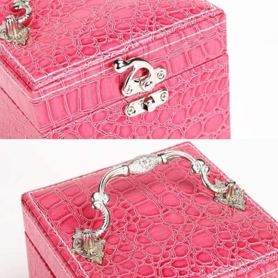 Sieraden Doos - Organizer Kast - Sieraden Opbergen - 3 Lagen Opslag - Grote Spiegel - Zwart