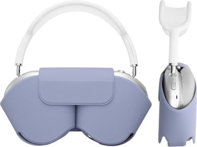 kwmobile cover voor over-ear koptelefoon - Compatibel met Apple AirPods Max / AirPods Max 2 - Van polyester - In lavendel