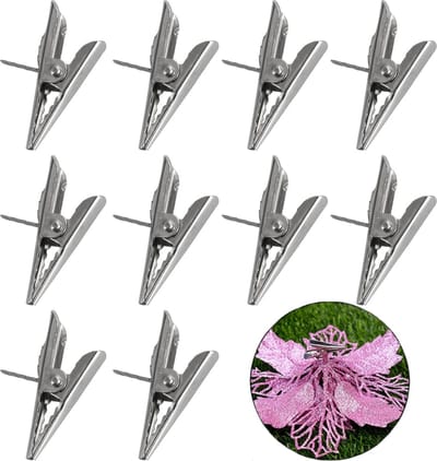 10 stuks - kerst decoratieve metalen clips - eendenbek ontwerp metalen clips - Kerstboomveerklemmen - voor foto's, visitekaartjes, notities, kleine voorwerpen