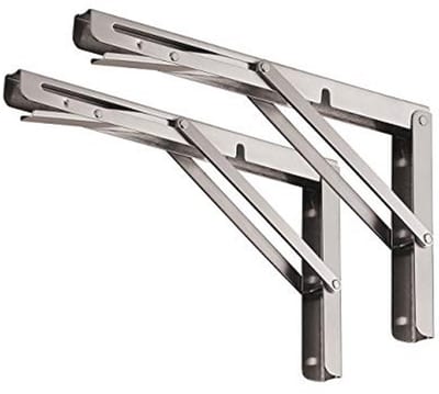 Inklapbare Plankbeugels 56 cm - Ruimtebesparende Steun voor Tafel of Werkbank - Set van 2