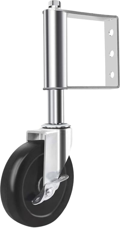 Zwenkwielen Hekpoort - Veerbelast Wiel - Flexibel Verplaatsen - Duurzaam Rubber Metaal - 4 Inch - Zwart