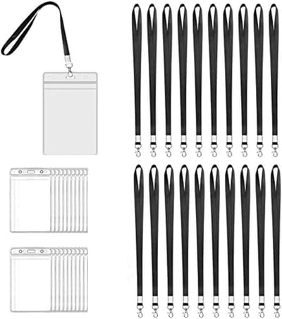 Solidchoice - 20 Stuks ID Kaarthouders met Lanyards