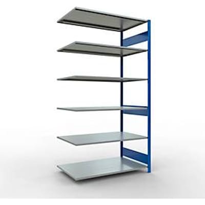 SCHULTE Lagertechnik - Aanbouwsysteem zonder schroeven - 2500x1300x800 mm, type 150 kg