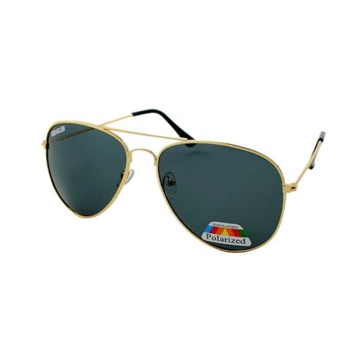 LOUD AND CLEAR® - Zonnebril - Piloten Zonnebril - Pilotenbril - Heren - Dames - Goud - Zwart - Gepolariseerd