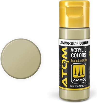 AMMO by Mig Jimenez Hobbyverf Acrylverf - MIG 20014 ATOM - Ochre - Acryl - 20ml Verf flesje - 20 ml