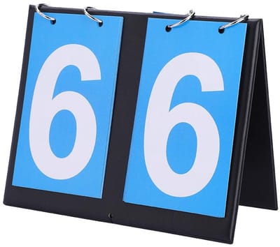 Dailygoods- Scorebord - Lichtgewicht en draagbaar - Multi-sport - Waterdicht - 2/3/4-cijferig - Hoogwaardige materialen - Eenvoudig schoon te maken - Scorekeeper