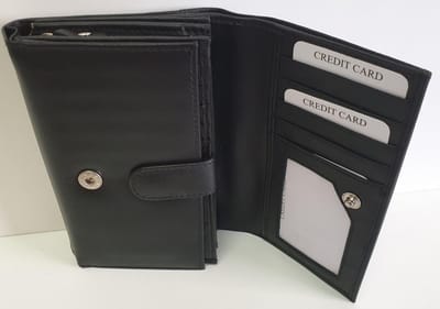 Dames Overslagportemonnee -  Black