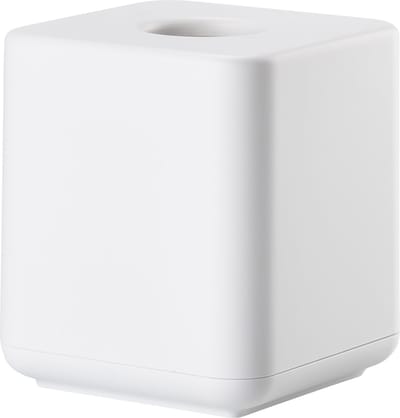Zone Denmark Ume Tissuebox – Tissue Houder – Tissuedoos – Opbergdoos voor Tissues – Woonkamer en Badkamer Accessoires – Scandinavisch Design – Wit – 13 × 13 × 15,1 cm