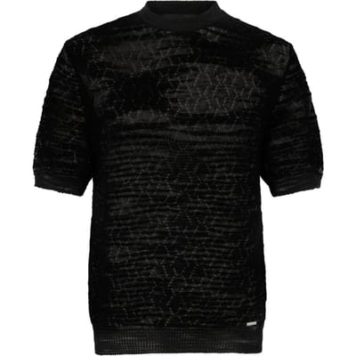 Dsquared2 t-shirt zwarte man geperforeerd