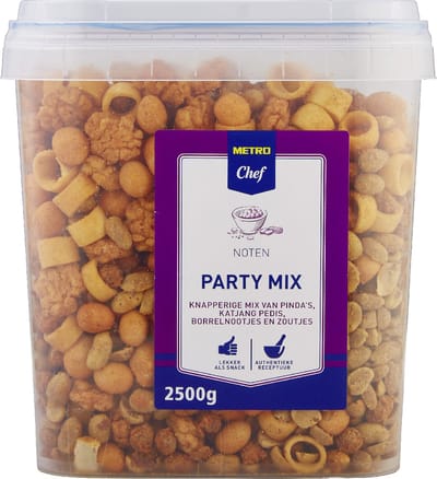 METRO Chef Partymix - borrelnootjes en zoutjes in emmer - 2500 g