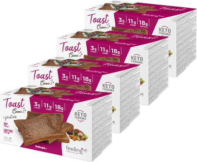 Feeling OK | Toast Cacao Start | 4 stuks | 4 x 160g