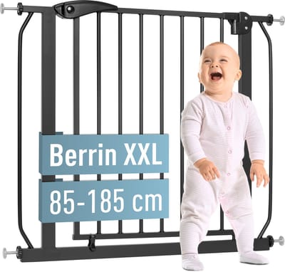 ib style Berrin XXL Traphekje - Extra Brede Doorgang - 160-170 cm - Zwart