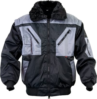 Craftland kleding zwart/grijs pilotenjack