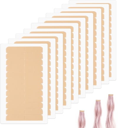 Dailygoods- Haarverlenging Tape 120Pcs - Zelfklevende Vervangende Tape - Dubbelzijdige Hair Tabs - Hoge Kleefkracht - Comfortabel in Gebruik - Geurloos - Haartape