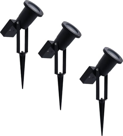 Ledvion - 3x LED Solar Prikspot - 0.29W - 3000K - IP65 - Zwart