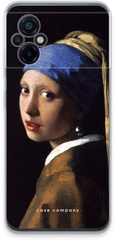 Case Company® - Hoesje geschikt voor Xiaomi Poco M5 hoesje - The Pearl Earring - Soft Cover Telefoonhoesje - Bescherming aan alle Kanten en Schermrand