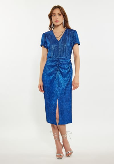 Faina Jurk Dames blauw