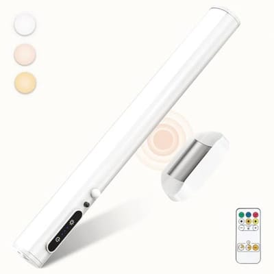 LED-lamp op accu met bewegingssensor - Draadloze Keukenonderbouwlamp met Afstandsbediening en Magneet - Dimbare Oplaadbare Lichtbalk voor Kastverlichting