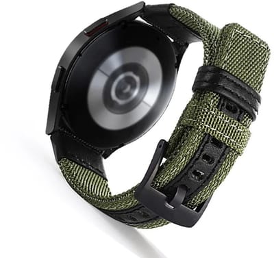 DrPhone TrailBand Smartwatch Bandje – 20mm Quick Release Horlogeband – Nylon – Groen