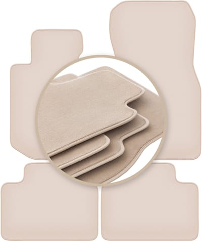 Premium beige vloermatten voor: BMW 4 G26 Gran Coupé 2021-2022