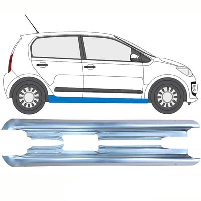 Volledige dorpel voor Volkswagen UP! 2011- / Links + Rechts / Set