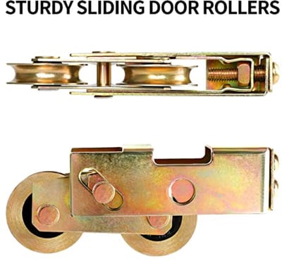 Tandemroller Assemblage voor Schuifdeuren - 1-1/4 Inch Stalen Kogellager - Vervanging van Schuifdeurrollen (2 Pack)